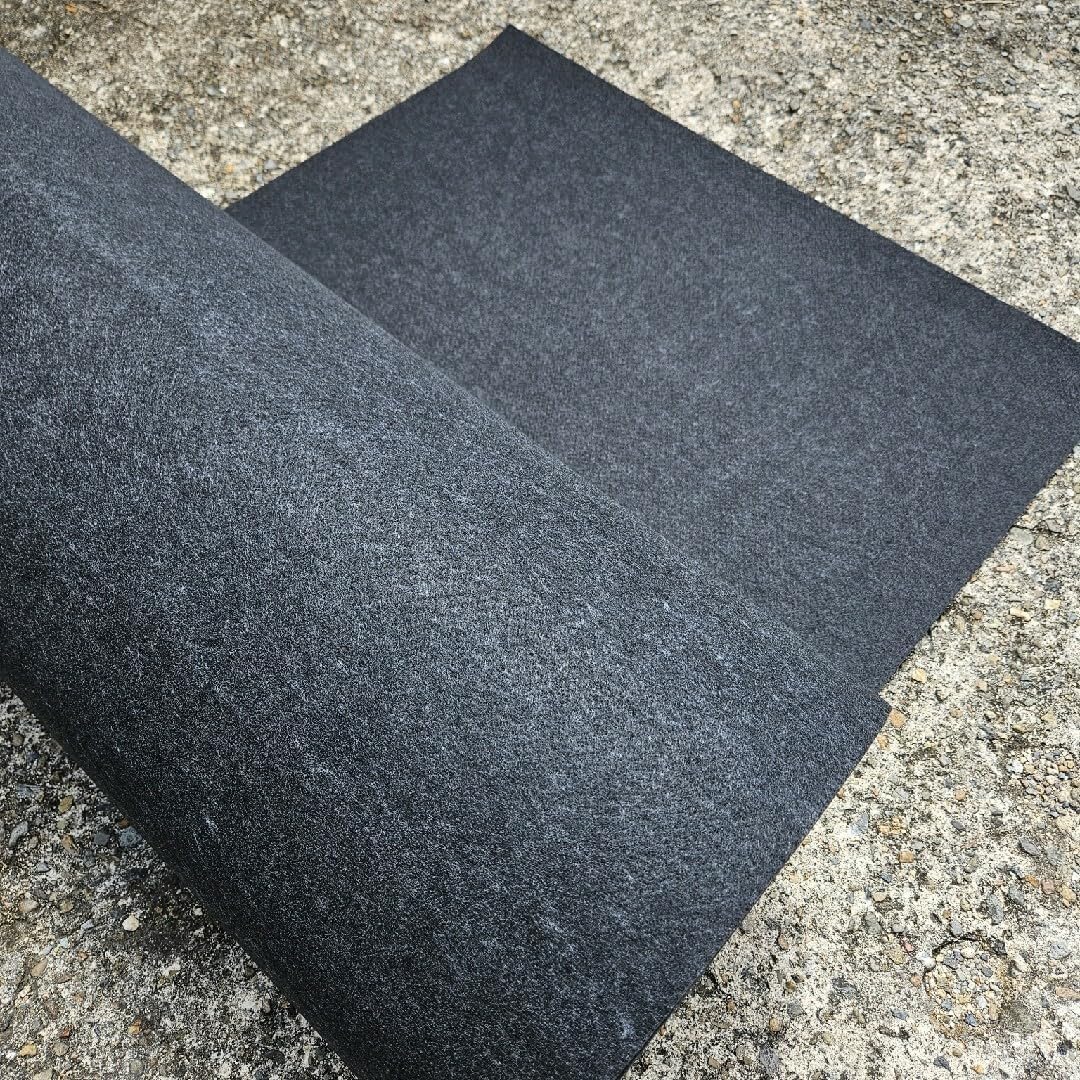 【新品】本格ポリエステル不織布 防草シート(ブラック)　巾1m×30m 本格ポリエステル不織布 防草シート ブラック 巾1m×30m
